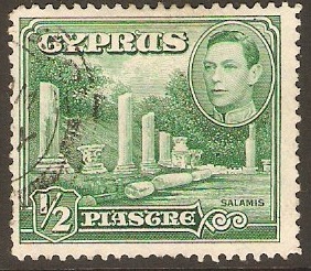 Cyprus 1938 pi Green. SG152.