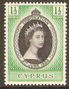 Cyprus 1953 Coronation Stamp. SG172.