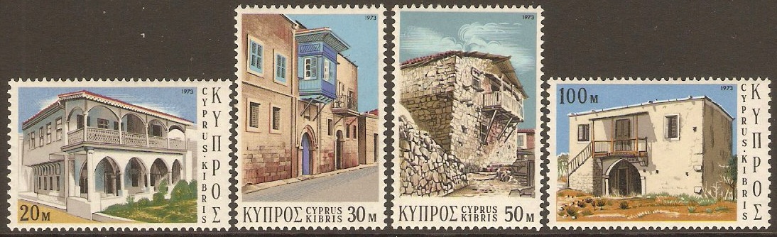 Cyprus 1973 Architecture Set. SG406-SG409.