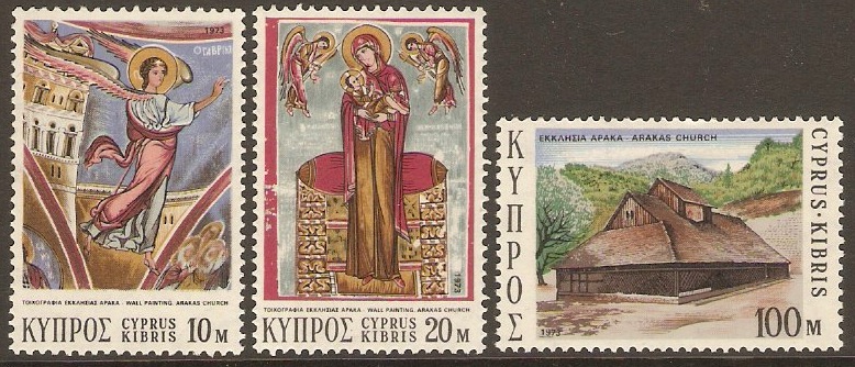 Cyprus 1973 Christmas Stamps Set. SG416-SG418.