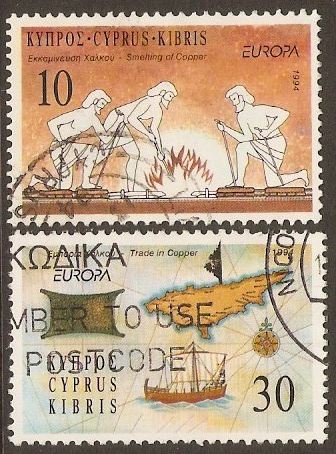 Cyprus 1994 Europa Stamps Set. SG847-SG848.