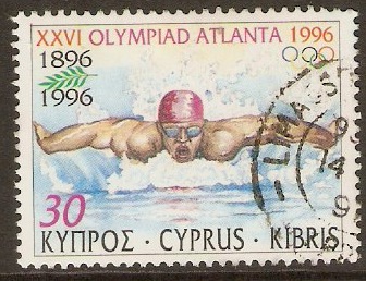 Cyprus 1996 30c Olympic Games Stamp Series. SG909.