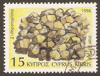 Cyprus 1998 15c Minerals Stamps Series. SG935.