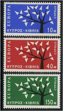 Cyprus 1963 Europa Set. SG224-SG226.