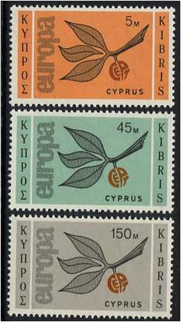 Cyprus 1965 Europa Set. SG267-SG269.