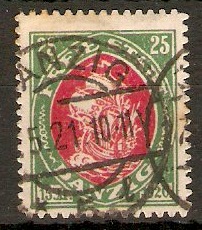 Danzig 1921 25pf Red and green. SG46.