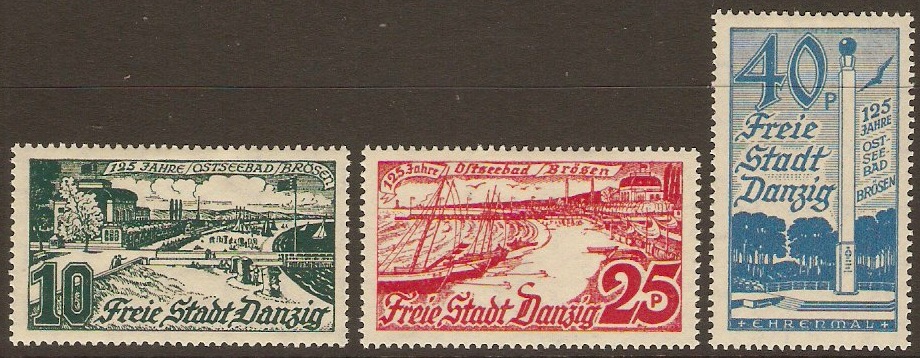 Danzig 1936 Brosen Anniversary set. SG241-SG243.
