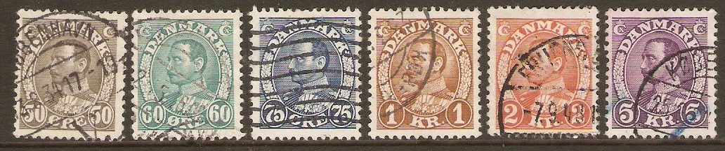 Denmark 1933 King Christian X definitives. SG283-SG284b.
