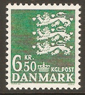 Denmark 1946 6k.50 Emerald. SG348c.