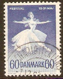 Denmark 1962 60o Ballet and Music Festival. SG445.