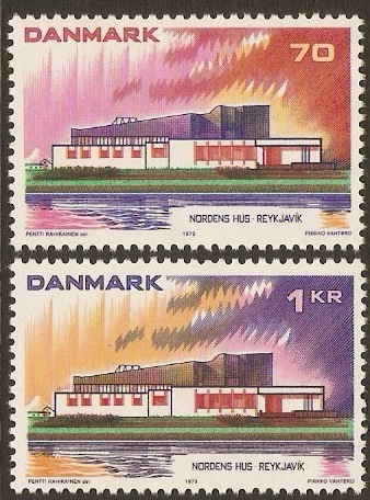 Denmark 1973 Nordic Countries Stamps. SG558-SG559.
