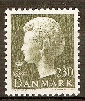 Denmark 1974 230ore Blackish olive. SG582l.