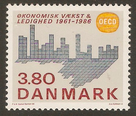 Denmark 1986 3k.80 OECD Anniversary. SG840.