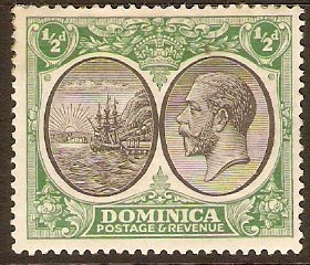 Dominica 1923 d Black and green. SG71.