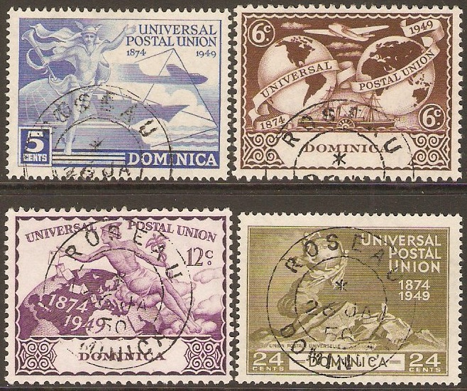 Dominica 1949 UPU Anniversary Set. SG114-SG117.