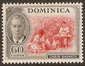 Dominica 1951 60c Carmine and black. SG132.