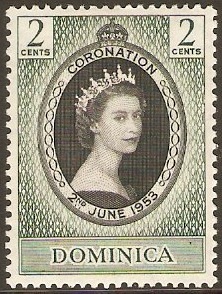 Dominica 1953 Coronation Stamp. SG139.