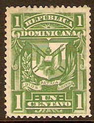Dominican Republic 1895 1c Green. SG85a.
