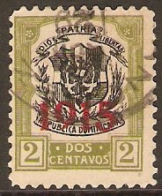 Dominican Republic 1915 2c Black and olive. SG212.