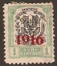 Dominican Republic 1916 1c Black and green. SG219.