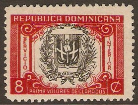 Dominican Republic 1940 8c Carmine-red. SG448.