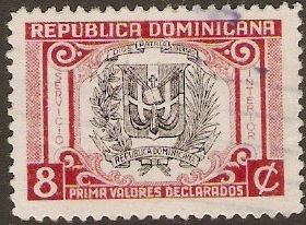 Dominican Republic 1940 8c Carmine-red. SG454.
