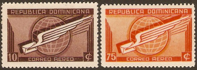 Dominican Republic 1941 Air mail stamps. SG473-SG474.