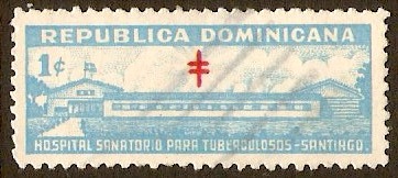 Dominican Republic 1952 1c TB Relief Fund stamp. SG601. - Click Image to Close