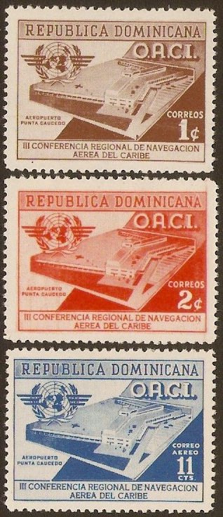 Dominican Republic 1956 Navigation Conference Set. SG660-SG662.