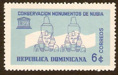 Dominican Republic 1964 6c Blue Nubian Preserve Series. SG917.