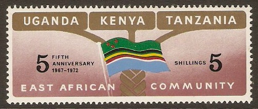 KUT 1972 East African Community Anniversary Stamp. SG324.