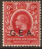 Tanganyika 1917 6c Scarlet. SG48. - Click Image to Close