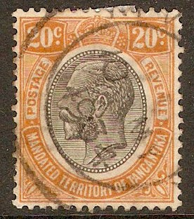 Tanganyika 1927 20c Orange-buff. SG96.