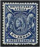 British East Africa 1896 2a Deep blue. SG68.