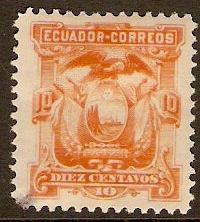 Ecuador 1881 10c Orange. SG16.