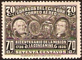 Ecuador 1936 70c grey. SG537.