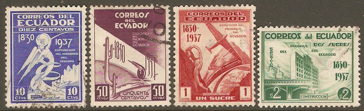 Ecuador 1937 National Progress set. SG579-SG582.