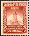 Ecuador 1939 2c. Red-brown. SG616.