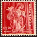 Ecuador 1955 1s.30 deep rose-red. SG1054.