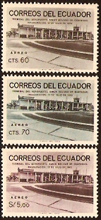 Ecuador 1963 Airport Opening Set. SG1244-SG1246.