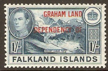Graham Land 1944 1s Deep blue. SGA8.