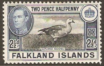 Falkland Islands 1938 2d Black and blue. SG152.