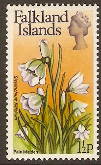 Falkland Islands 1972 1p Flowers Decimal Currency Series. SG278