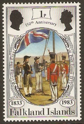Falkland Islands 1983 1p British Administration Series. SG439.