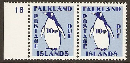 Falkland Islands 1991 10p Postage Due Stamp. SGD6.