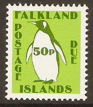 Falkland Islands 1991 50p Postage Due Stamp. SGD8.