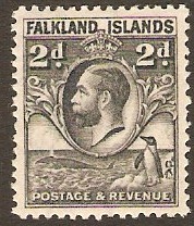 Falkland Islands 1929 2d Grey. SG118.