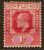 Fiji 1906 1d Carmine. SG119.