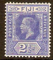 Fiji 1912 2d Bright blue. SG129.