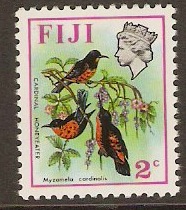 Fiji 1971 2c Birds and Flowers Series. SG436.